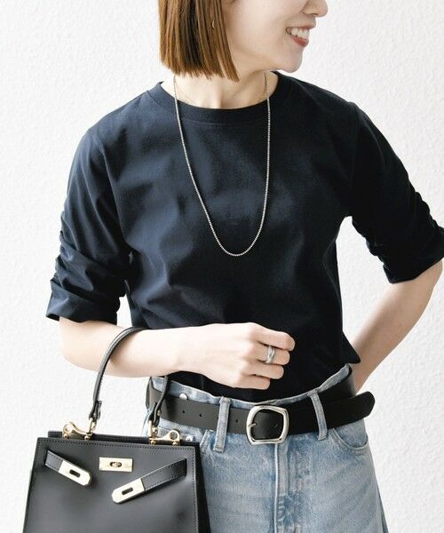SHIPS for women/シップスウィメン 《予約》SHIPS any:〈洗濯機可能〉USAコットン シャーリング スリーブ TEE ネイビー ONE SIZE SHIPS for women/シップスウィメン 《予約》SHIPS any:〈洗濯機可能〉USAコットン シャーリング スリーブ TEE ネイビー ONE SIZE