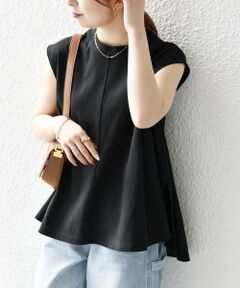 SHIPS / シップス カットソー | SHIPS any:〈接触冷感/汗染み防止加工/洗濯機可能〉Aライン フレンチスリーブ TEE