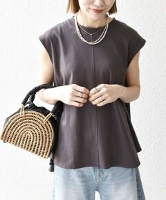 SHIPS / シップス カットソー | SHIPS any:〈接触冷感/汗染み防止加工/洗濯機可能〉Aライン フレンチスリーブ TEE