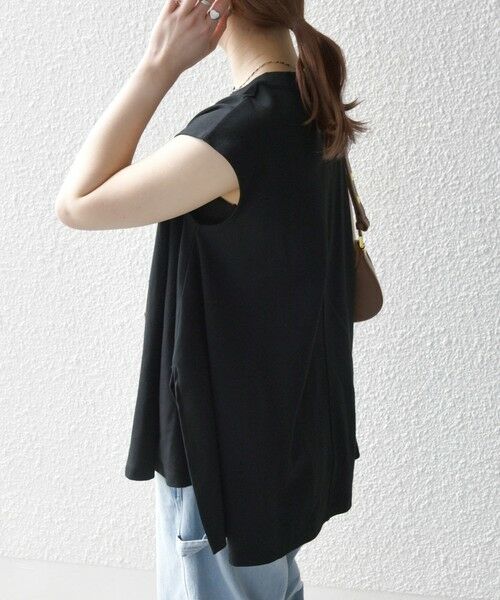 SHIPS / シップス カットソー | SHIPS any:〈接触冷感/汗染み防止加工/洗濯機可能〉Aライン フレンチスリーブ TEE | 詳細16