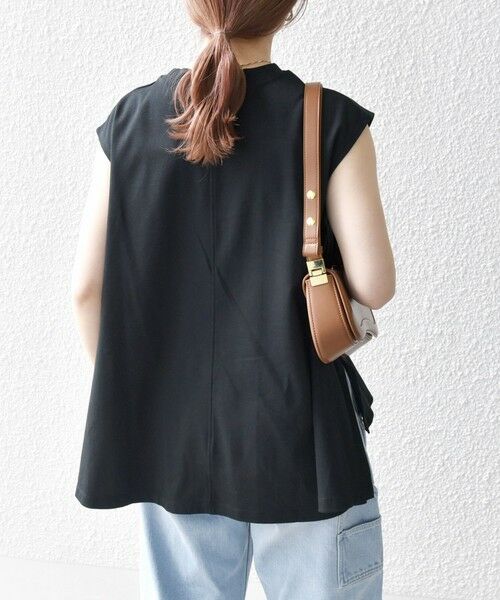 SHIPS / シップス カットソー | SHIPS any:〈接触冷感/汗染み防止加工/洗濯機可能〉Aライン フレンチスリーブ TEE | 詳細17