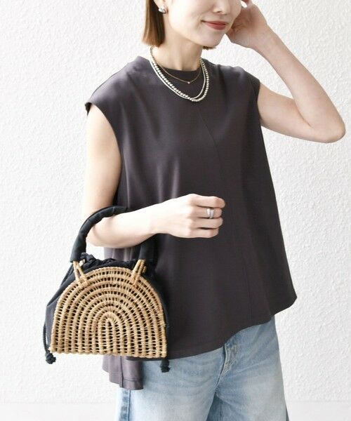 SHIPS / シップス カットソー | SHIPS any:〈接触冷感/汗染み防止加工/洗濯機可能〉Aライン フレンチスリーブ TEE | 詳細28