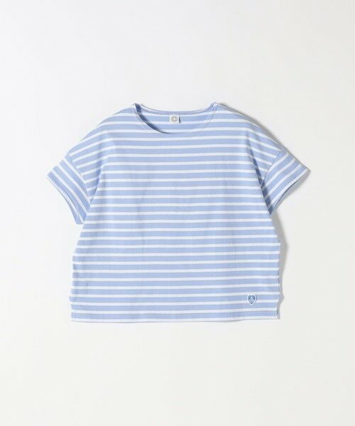 SHIPS for women/シップスウィメン ORCIVAL:〈手洗い可能〉マリンボーダー ボックス ショートスリーブ TEE ブルー ONE SIZE SHIPS for women/シップスウィメン ORCIVAL:〈手洗い可能〉マリンボーダー ボックス ショートスリーブ TEE ブルー ONE SIZE