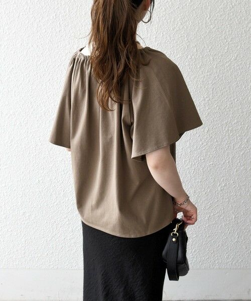 SHIPS / シップス Tシャツ | SHIPS any:〈UVカット/接触冷感/吸水速乾/洗濯機可能〉USAコットン フレア TEE | 詳細24
