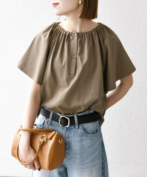 SHIPS / シップス Tシャツ | SHIPS any:〈UVカット/接触冷感/吸水速乾/洗濯機可能〉USAコットン フレア TEE | 詳細29