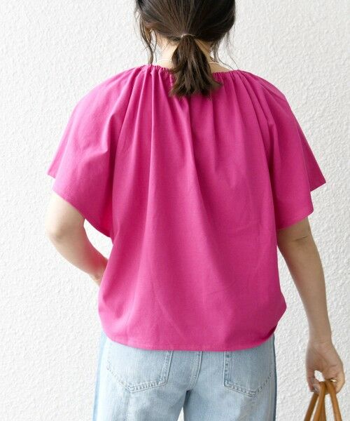 SHIPS / シップス Tシャツ | SHIPS any:〈UVカット/接触冷感/吸水速乾/洗濯機可能〉USAコットン フレア TEE | 詳細24