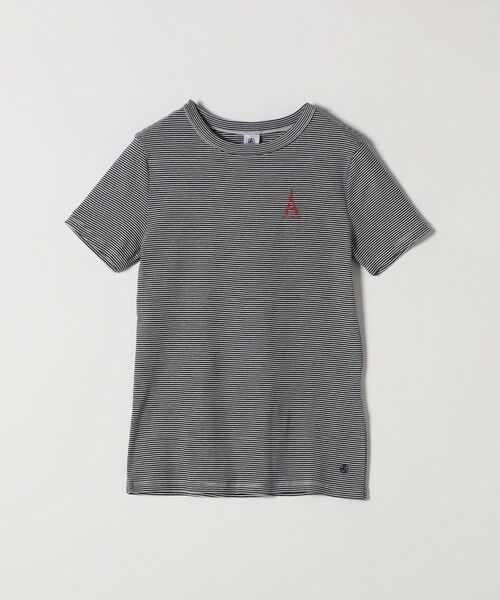 SHIPS / シップス Tシャツ | 【SHIPS any別注】PETIT BATEAU: ロゴ プリント コンパクト ボーダー TEE 25SS | 詳細12