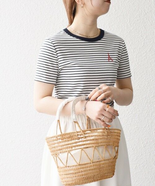 SHIPS / シップス Tシャツ | 【SHIPS any別注】PETIT BATEAU: ロゴ プリント コンパクト ボーダー TEE 25SS | 詳細21