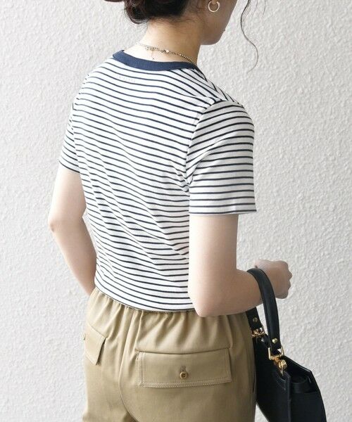 SHIPS / シップス Tシャツ | 【SHIPS any別注】PETIT BATEAU: ロゴ プリント コンパクト ボーダー TEE 25SS | 詳細26