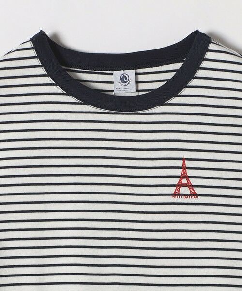 SHIPS / シップス Tシャツ | 【SHIPS any別注】PETIT BATEAU: ロゴ プリント コンパクト ボーダー TEE 25SS | 詳細30