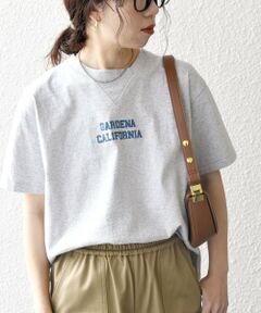 SHIPS / シップス Tシャツ | 【SHIPS any別注】Collegiate Pacific:〈洗濯機可能〉V ガゼット プリント & 刺繍 Tシャツ 25SS