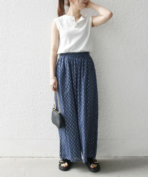 SHIPS / シップス タンクトップ | SHIPS any:〈洗濯機可能〉ワッフル ヘンリーネック 2WAY ノースリーブ TEE | 詳細8