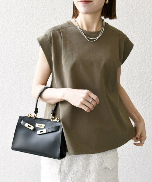 SHIPS for women/シップスウィメン 《予約》SHIPS any:〈多機能/洗濯機可能〉カノコ ショルダータック フレンチ TEE カーキ ONE SIZE SHIPS for women/シップスウィメン 《予約》SHIPS any:〈多機能/洗濯機可能〉カノコ ショルダータック フレンチ TEE カーキ ONE SIZE