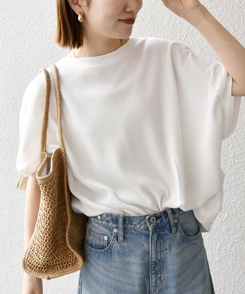 SHIPS / シップス Tシャツ | SHIPS any:〈洗濯機可能〉ワッフル ワイド コクーン ドルマン TEE | 詳細10