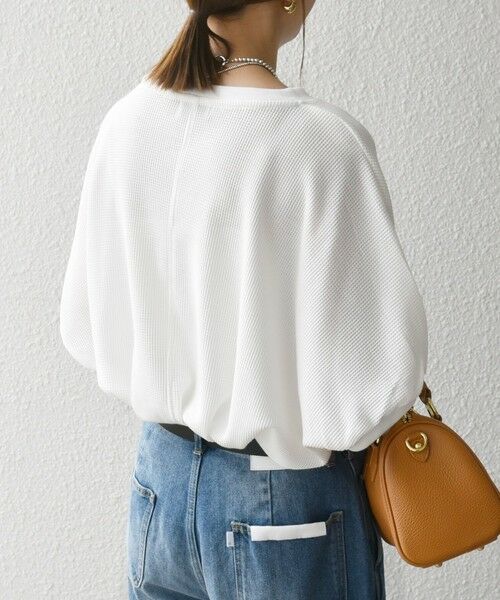 SHIPS / シップス Tシャツ | SHIPS any:〈洗濯機可能〉ワッフル ワイド コクーン ドルマン TEE | 詳細5