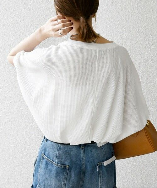 SHIPS / シップス Tシャツ | SHIPS any:〈洗濯機可能〉ワッフル ワイド コクーン ドルマン TEE | 詳細6