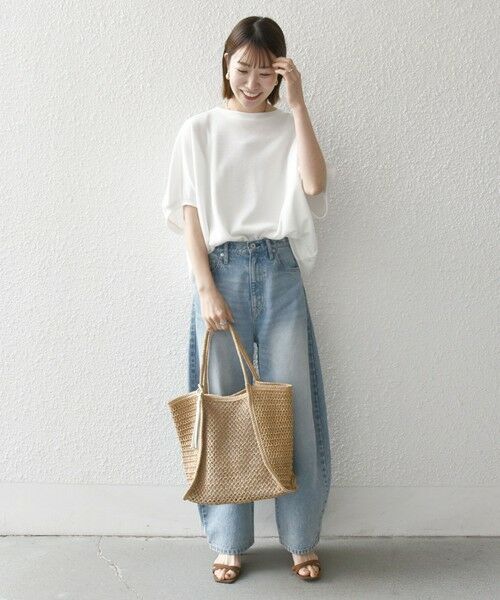 SHIPS / シップス Tシャツ | SHIPS any:〈洗濯機可能〉ワッフル ワイド コクーン ドルマン TEE | 詳細9