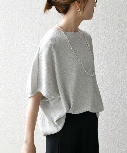 SHIPS / シップス Tシャツ | SHIPS any:〈洗濯機可能〉ワッフル ワイド コクーン ドルマン TEE | 詳細17