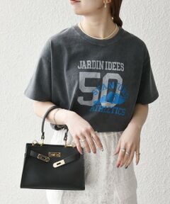 SHIPS / シップス Tシャツ | 【SHIPS any別注】KNiTS:〈洗濯機可能〉ラウンドヘム プリント ショート TEE