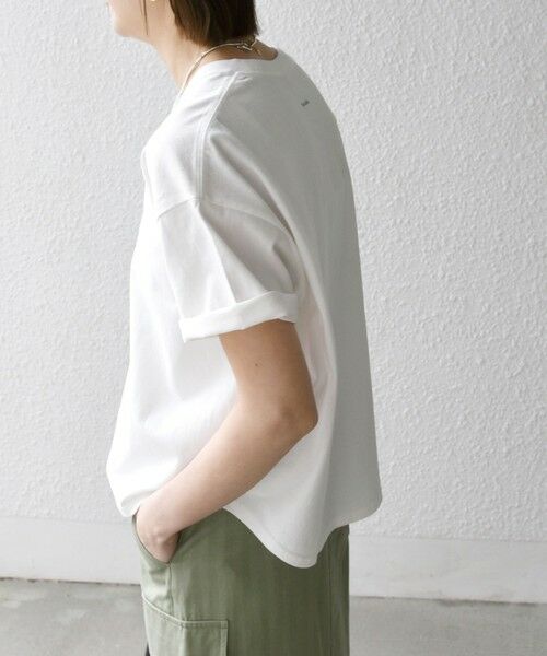 SHIPS / シップス Tシャツ | 【SHIPS any別注】KNiTS:〈洗濯機可能〉ラウンドヘム プリント ショート TEE | 詳細3