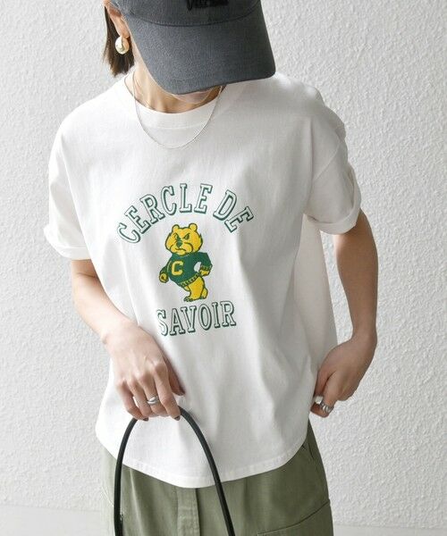 SHIPS / シップス Tシャツ | 【SHIPS any別注】KNiTS:〈洗濯機可能〉ラウンドヘム プリント ショート TEE | 詳細5