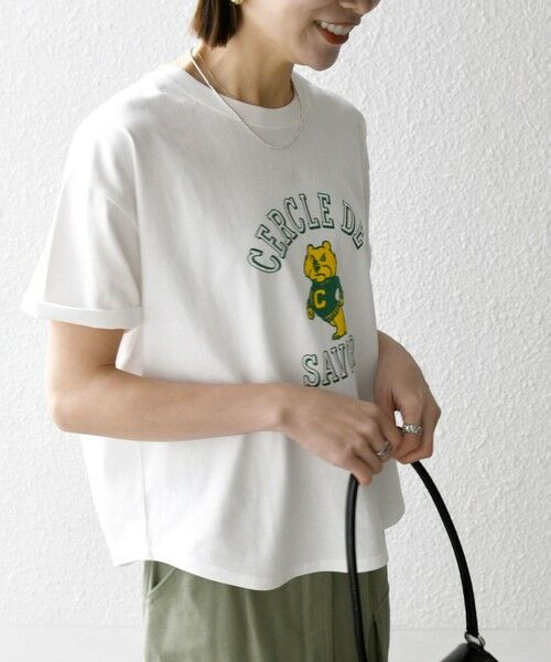 SHIPS / シップス Tシャツ | 【SHIPS any別注】KNiTS:〈洗濯機可能〉ラウンドヘム プリント ショート TEE | 詳細6