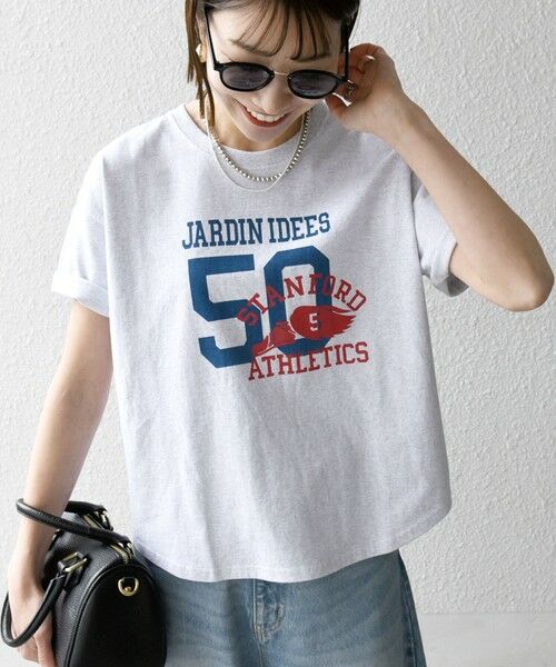 SHIPS / シップス Tシャツ | 【SHIPS any別注】KNiTS:〈洗濯機可能〉ラウンドヘム プリント ショート TEE | 詳細18