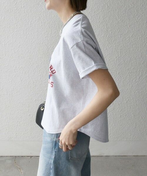 SHIPS / シップス Tシャツ | 【SHIPS any別注】KNiTS:〈洗濯機可能〉ラウンドヘム プリント ショート TEE | 詳細20