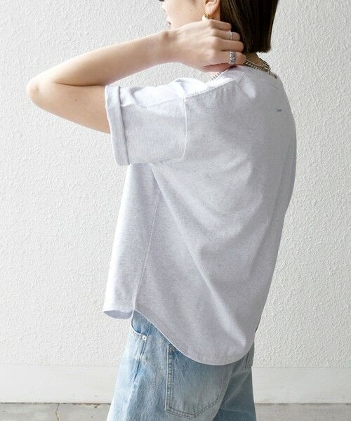 SHIPS / シップス Tシャツ | 【SHIPS any別注】KNiTS:〈洗濯機可能〉ラウンドヘム プリント ショート TEE | 詳細21