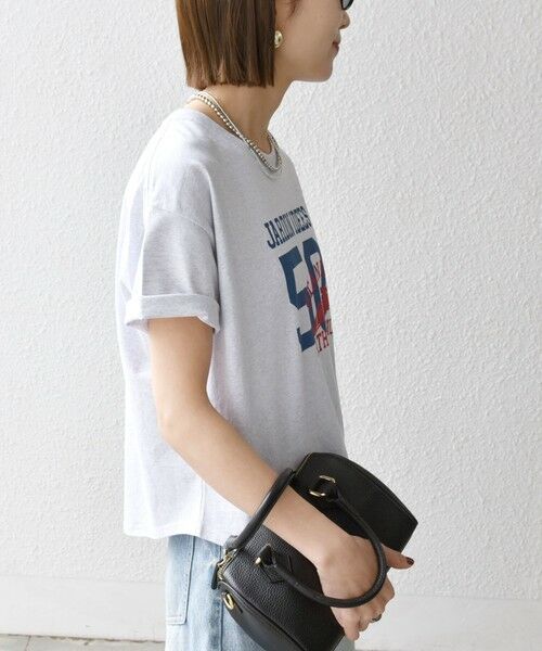 SHIPS / シップス Tシャツ | 【SHIPS any別注】KNiTS:〈洗濯機可能〉ラウンドヘム プリント ショート TEE | 詳細24