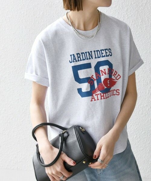 SHIPS / シップス Tシャツ | 【SHIPS any別注】KNiTS:〈洗濯機可能〉ラウンドヘム プリント ショート TEE | 詳細25