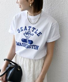 SHIPS / シップス Tシャツ | Champion:〈洗濯機可能〉クルーネック カレッジ ロゴ TEE 25SS