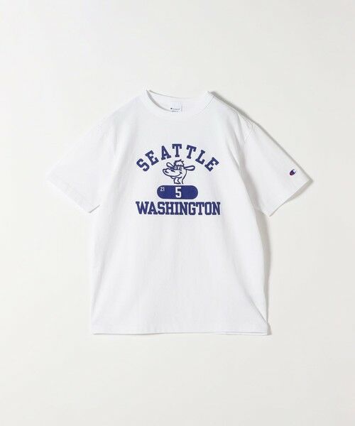 SHIPS / シップス Tシャツ | Champion:〈洗濯機可能〉クルーネック カレッジ ロゴ TEE 25SS | 詳細7