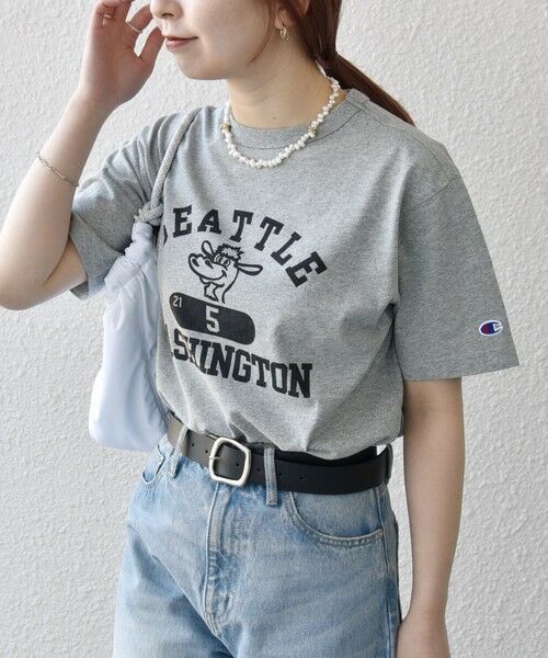 SHIPS / シップス Tシャツ | Champion:〈洗濯機可能〉クルーネック カレッジ ロゴ TEE 25SS | 詳細12