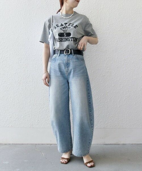 SHIPS / シップス Tシャツ | Champion:〈洗濯機可能〉クルーネック カレッジ ロゴ TEE 25SS | 詳細9