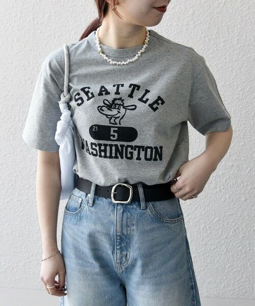 SHIPS / シップス Tシャツ | Champion:〈洗濯機可能〉クルーネック カレッジ ロゴ TEE 25SS | 詳細11