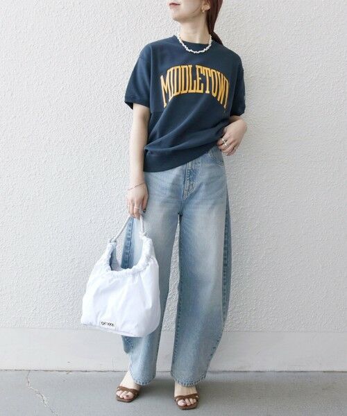 SHIPS / シップス Tシャツ | Champion:〈洗濯機可能〉ロゴ プリント スウェット TEE 25SS | 詳細8