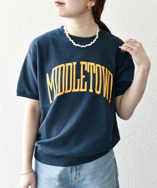 SHIPS / シップス Tシャツ | Champion:〈洗濯機可能〉ロゴ プリント スウェット TEE 25SS | 詳細9