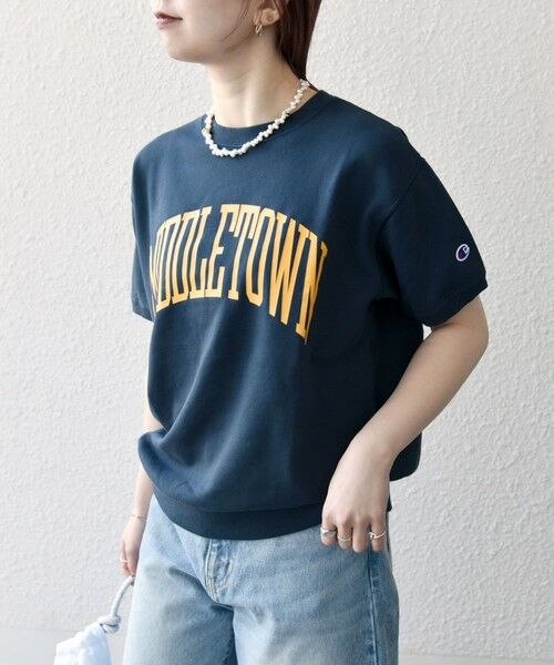SHIPS / シップス Tシャツ | Champion:〈洗濯機可能〉ロゴ プリント スウェット TEE 25SS | 詳細10