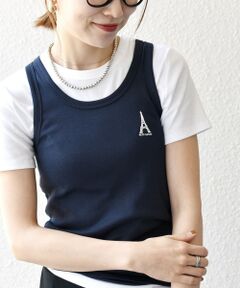 SHIPS / シップス タンクトップ | 【SHIPS any別注】PETIT BATEAU: ロゴ プリント タンクトップ 25SS