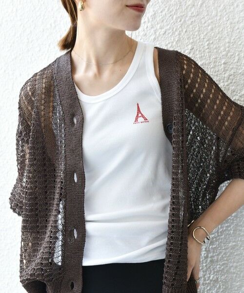 SHIPS / シップス タンクトップ | 【SHIPS any別注】PETIT BATEAU: ロゴ プリント タンクトップ 25SS | 詳細1