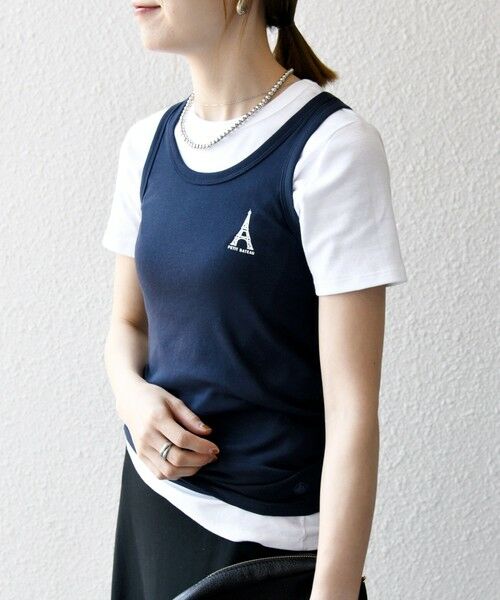 SHIPS / シップス タンクトップ | 【SHIPS any別注】PETIT BATEAU: ロゴ プリント タンクトップ 25SS | 詳細8
