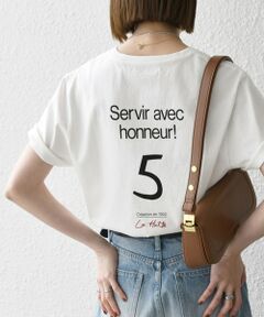 SHIPS / シップス Tシャツ | 【SHIPS any別注】La Hutte:〈洗濯機可能〉ロゴ プリント TEE