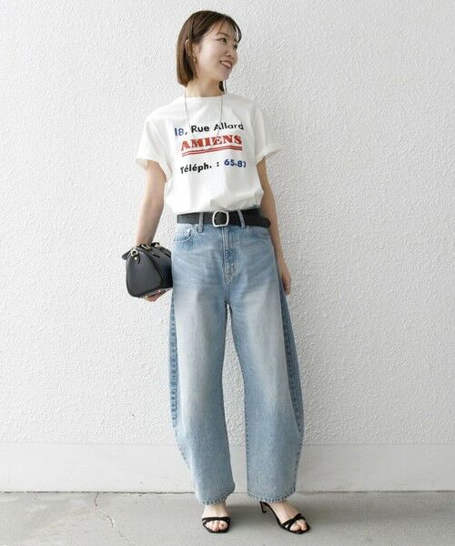 SHIPS / シップス Tシャツ | 【SHIPS any別注】La Hutte:〈洗濯機可能〉ロゴ プリント TEE | 詳細1