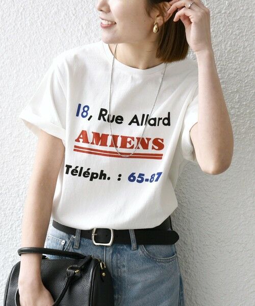 SHIPS / シップス Tシャツ | 【SHIPS any別注】La Hutte:〈洗濯機可能〉ロゴ プリント TEE | 詳細7