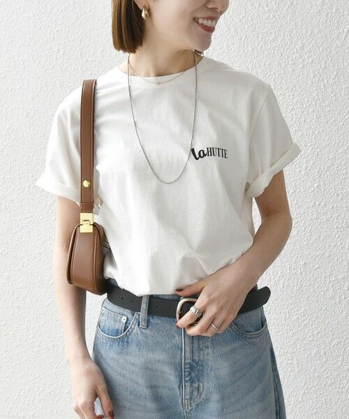 SHIPS / シップス Tシャツ | 【SHIPS any別注】La Hutte:〈洗濯機可能〉ロゴ プリント TEE | 詳細13