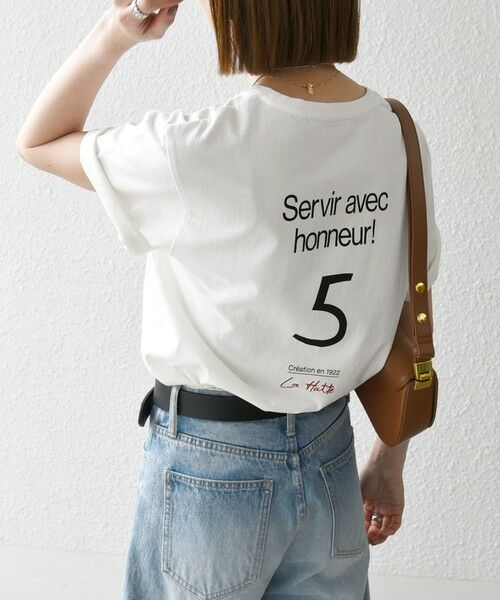 SHIPS / シップス Tシャツ | 【SHIPS any別注】La Hutte:〈洗濯機可能〉ロゴ プリント TEE | 詳細15