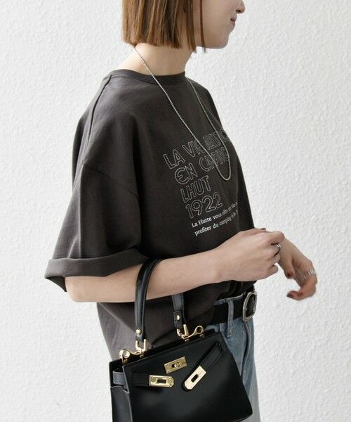 SHIPS / シップス Tシャツ | 【SHIPS any別注】La Hutte:〈洗濯機可能〉ロゴ プリント ルーズ TEE | 詳細13