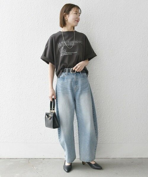 SHIPS / シップス Tシャツ | 【SHIPS any別注】La Hutte:〈洗濯機可能〉ロゴ プリント ルーズ TEE | 詳細10