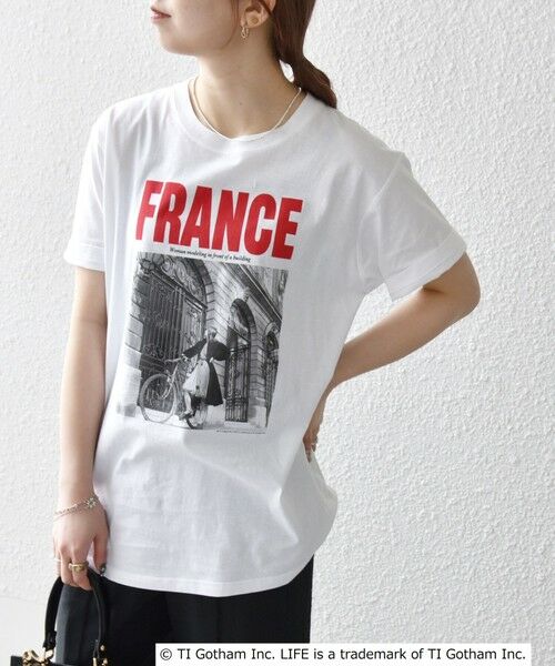 SHIPS for women/シップスウィメン 《予約》GOOD ROCK SPEED:〈洗濯機可能〉LIFE PC フォト ロゴ プリント TEE ホワイト系1 ONE SIZE SHIPS for women/シップスウィメン 《予約》GOOD ROCK SPEED:〈洗濯機可能〉LIFE PC フォト ロゴ プリント TEE ホワイト系1 ONE SIZE